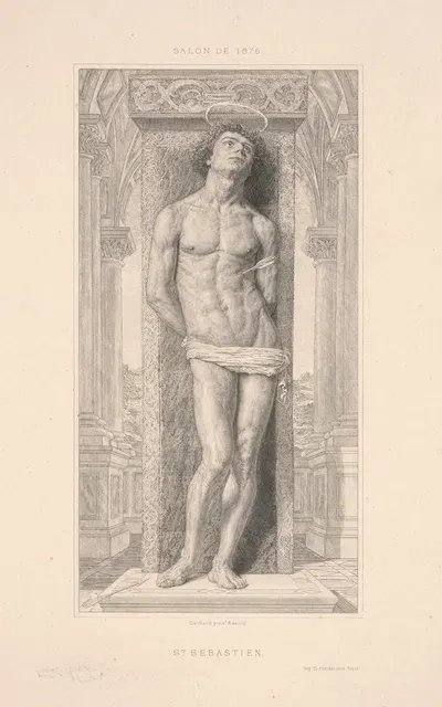 St. Sebastien by Фердинанд Гийяр, 1876 — digital art print download