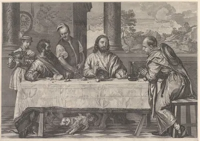 Supper at Emmaus by Франсуа Шово, 1656 — digital art print download