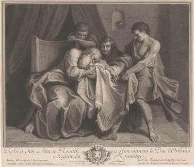 Jacob is shown Joseph's bloody garment by Франсуа де Пойи — digital art print download