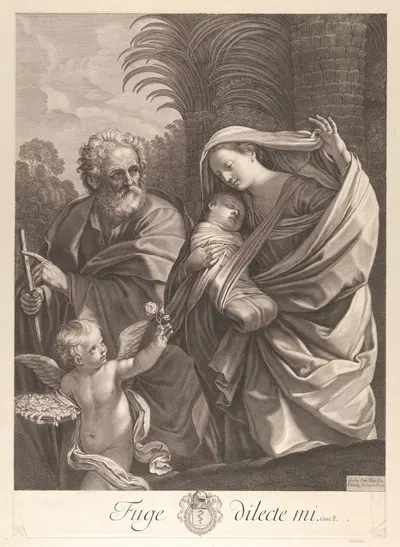The Flight into Egypt, after Reni by Франсуа де Пойи — digital art print download