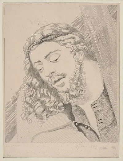 Christ carrying the cross by Herman Eichen, 1895 — digital art print download