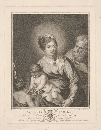 The Holy Family by Jean-Baptiste Michel, 1781 — digital art print download