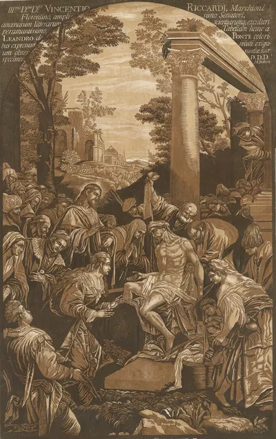 The Resurrection of Lazarus by John Baptist Jackson, 1742 — digital art print download