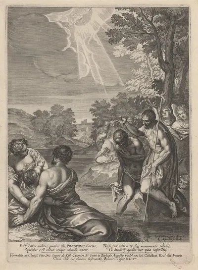 Baptism of Christ by Лукас Килиан — digital art print download