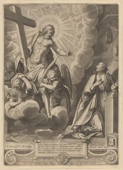 Christ appears to the Jesuit Jacob Ledema by Лукас Килиан, 1611 — digital art print download