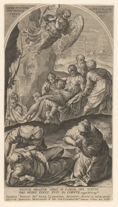 Entombment of Christ by Лукас Килиан — digital art print download
