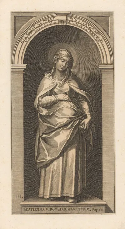 Virgin Mary by Лукас Килиан, 1623 — digital art print download