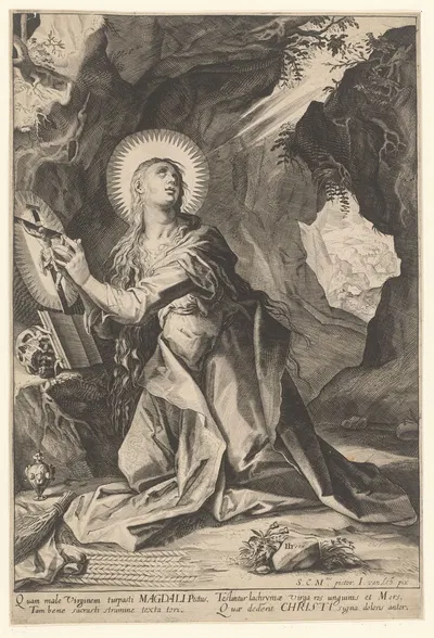 Penitent Mary Magdalene by Лукас Килиан — digital art print download