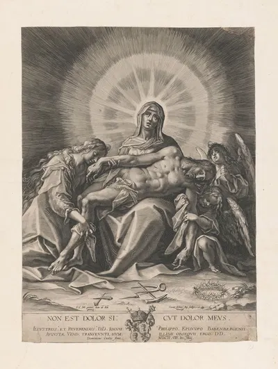 Piëta by Лукас Килиан, 1602 — digital art print download