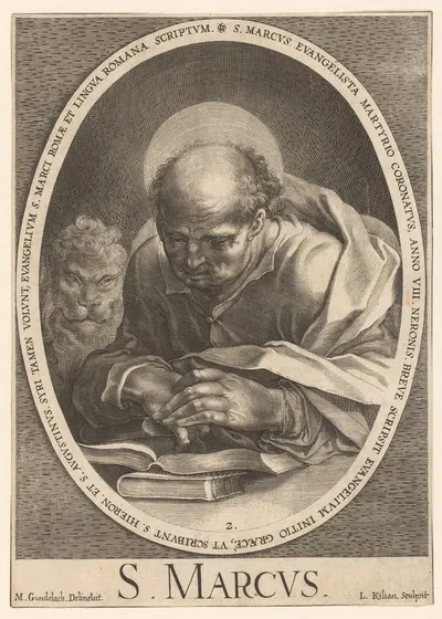 St Mark by Лукас Килиан, 1629 — digital art print download