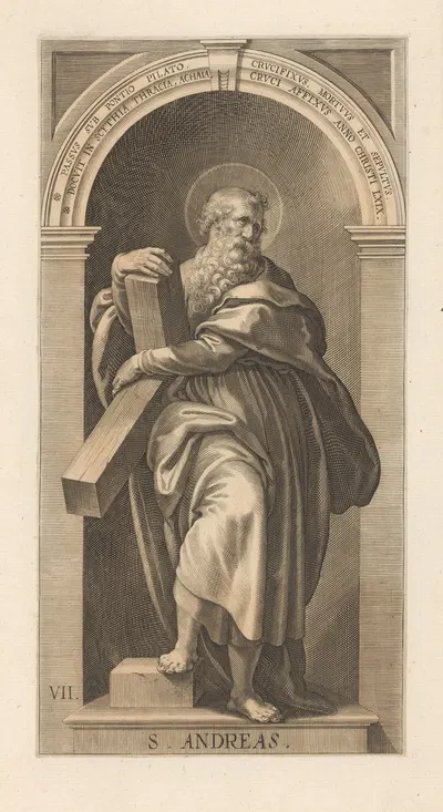 St. Andreas by Лукас Килиан, 1623 — digital art print download