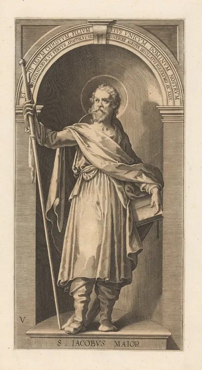 St. James the Greater by Лукас Килиан, 1623 — digital art print download