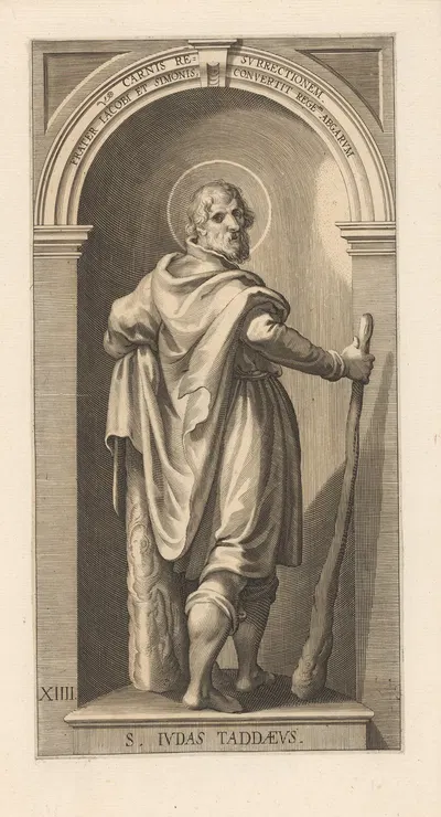 St. Judas Iscariot by Лукас Килиан, 1623 — digital art print download