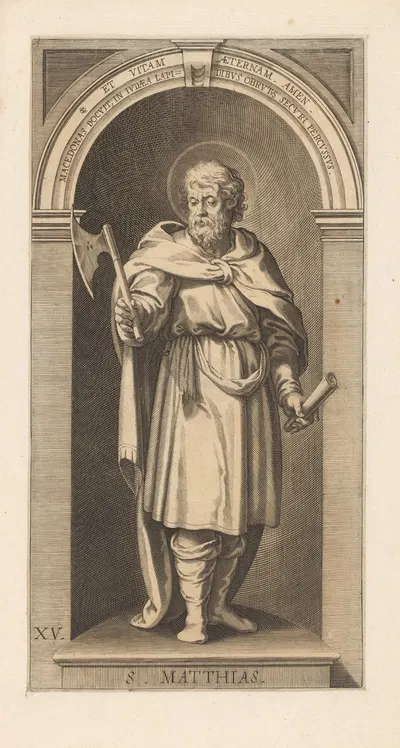 St. Matthias by Лукас Килиан, 1623 — digital art print download