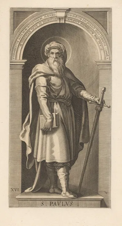 St. Paul by Лукас Килиан, 1623 — digital art print download
