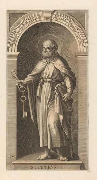 St. Peter by Лукас Килиан, 1623 — digital art print download