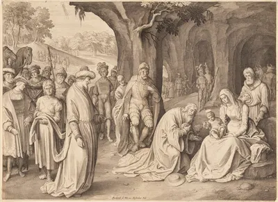 Adoration of the Magi by Nicolaes de Bruyn, 1621 — digital art print download