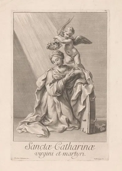 Sancta Catharina virgini et martyri by Николас Дорини — digital art print download