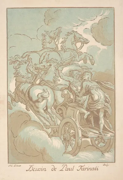 Elijah and the Chariot of Fire by Паоло Фаринати — digital art print download