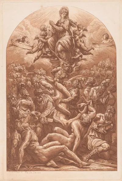 Allegory of the Immaculate Conception by Пьер Лелю, 1783 — digital art print download