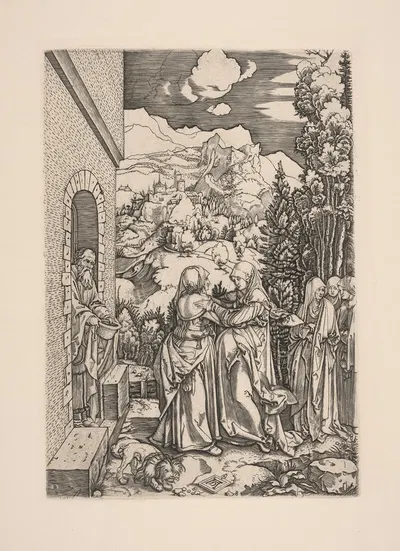 The Visitation by Albrecht Dürer, 1504–1505 — digital art print download