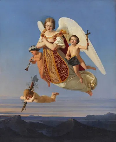 Allegorie des Sonntags by Дитлев Блунк, 1841 — digital art print download