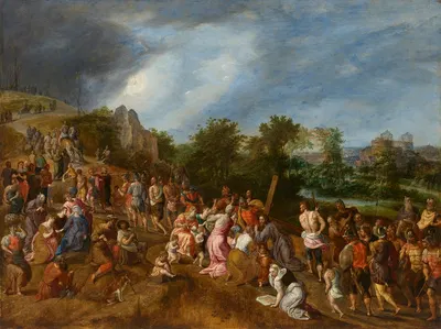 Christ on the road to Calvary by Гиллис Мостаерт — digital art print download