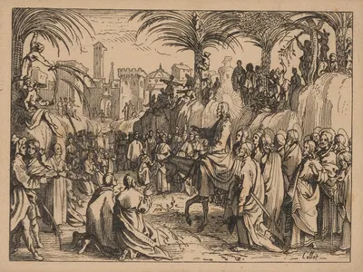 Christ's entry into Jerusalem by Jacques Callot, 1635 — digital art print download