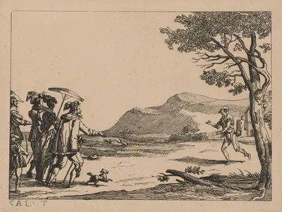 Life of the Prodigal Son – Return of the Prodigal Son by Jacques Callot — digital art print download