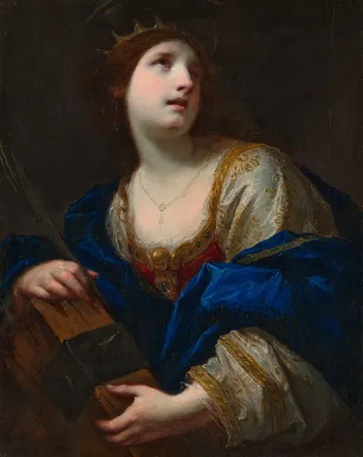 Saint Catherine of Alexandria by Simone Pignoni — digital art print download