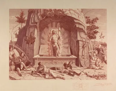 Resurrection by Achille Jacquet, 1900 — digital art print download
