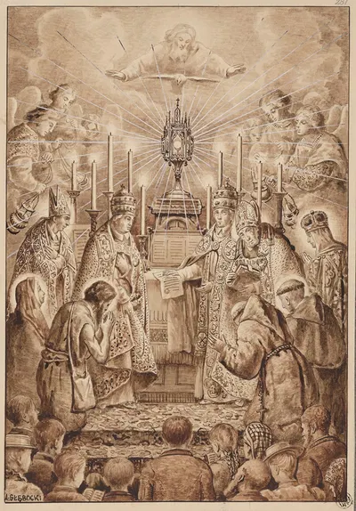 Eucharistic Adoration by Adrian Głębocki — digital art print download