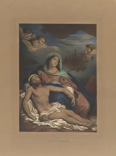 Mater dolorosa by Eugène Devéria — digital art print download