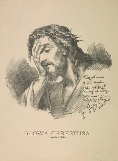 Głowa Chrystusa by Ян Стыка, 1883-1890 — digital art print download