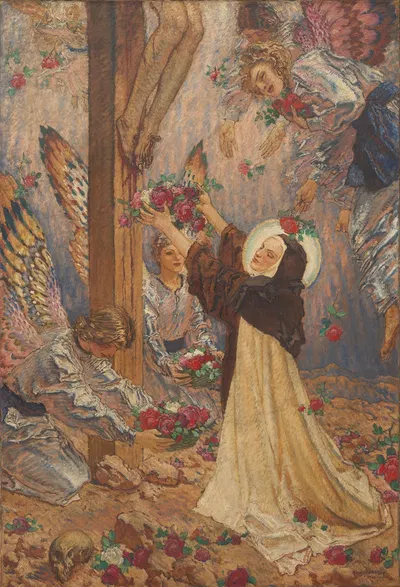 St Thérèse of Lisieux by Józef Mehoffer, 1929 — digital art print download
