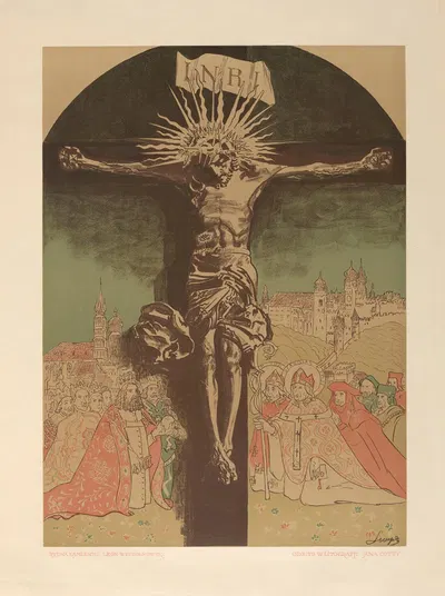 Christ (Christ in the Adoration of Polish Kings) by Леон Вычулковский, 1915 — digital art print download