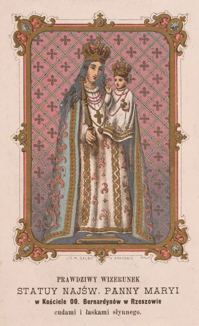 Matka Boska Rzeszowska w kościele OO. Bernardynów w Rzeszowie by Марцин Салб — digital art print download