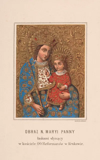 Obraz N. Maryi Panny łaskami słynący w kościele OO. Reformatów w Krakowie by Marcin Salb — digital art print download