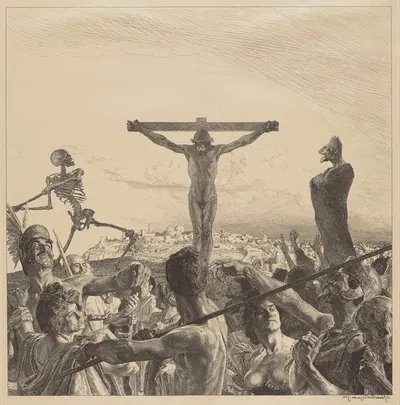 Golgotha by Отто Грейнер, 1900 — digital art print download