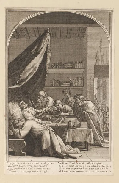 Death of Raymond Diocrès by Франсуа Шово, 1623-1676 — digital art print download