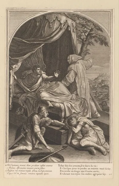 Apparition of Saint Bruno to Comte Roger by Франсуа Шово, 1623-1676 — digital art print download
