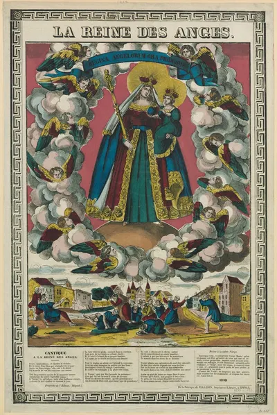 La Reine des Anges by Имп. Пеллерен и Ко, 1837 — digital art print download