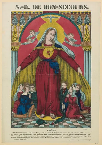 N.-D. de Bon-Secours by Имп. Пеллерен и Ко, 1840 — digital art print download