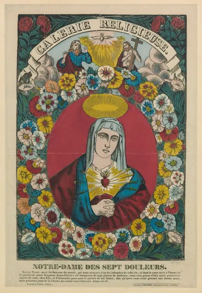 Notre-Dame des sept douleurs by Имп. Пеллерен и Ко, 1842 — digital art print download