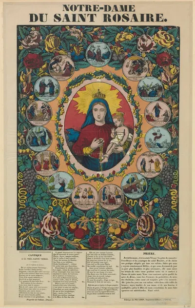 Notre-Dame du Saint Rosaire by Имп. Пеллерен и Ко, 1841 — digital art print download