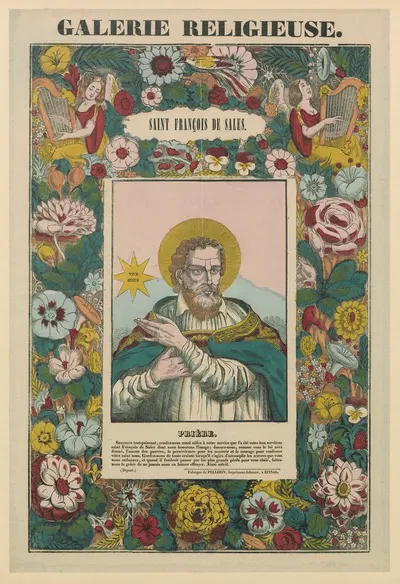 Saint François de Sales by Имп. Пеллерен и Ко, 1842 — digital art print download