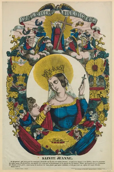 Sainte Jeanne by Имп. Пеллерен и Ко, 1838 — digital art print download