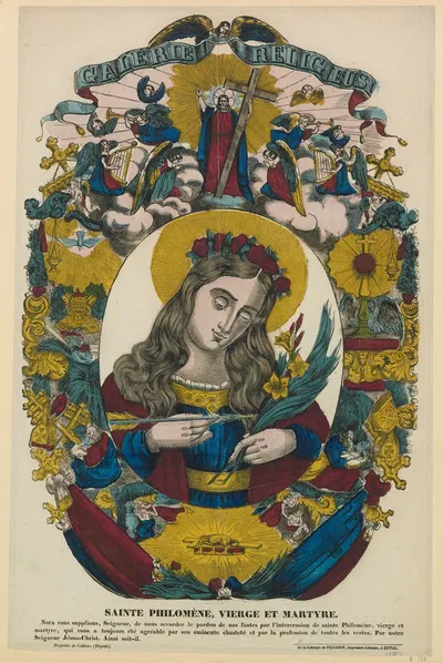 Sainte Philomène by Имп. Пеллерен и Ко, 1838 — digital art print download