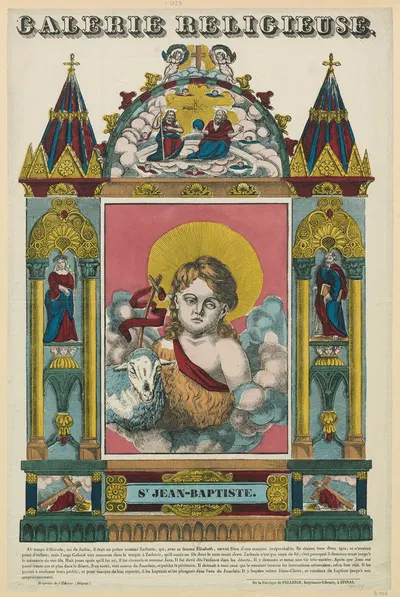 St Jean-Baptiste by Имп. Пеллерен и Ко, 1837 — digital art print download