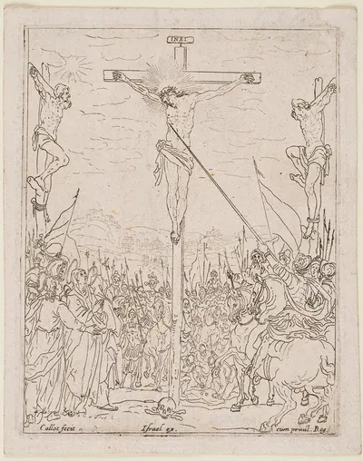 Jesus on the Cross by Жак Калло, 1631 — digital art print download